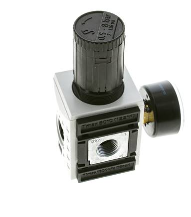Pressure Regulator for Manifold Assembly G1/2''&3/8'' 5200 l/min 0.5-8.0bar/7-116psi PA Futura 2