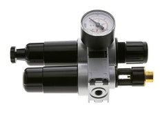 FRL 2-Part G1/8'' 700 l/min 0.5-10.0bar/7-145psi Semi-Auto 40 mm Pressure Gauge Metal Multifix 0