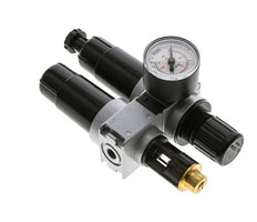 FRL 2-Part G1/8'' 700 l/min 0.5-10.0bar/7-145psi Semi-Auto 40 mm Pressure Gauge Metal Multifix 0