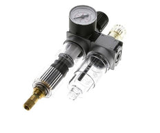 FRL 2-Part G1/8'' 700 l/min 0.5-10.0bar/7-145psi Auto 40 mm Pressure Gauge Polycarbonate Multifix 0