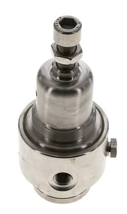 Pressure Regulator G1/4'' 700 l/min 0.2-3.0bar/3-44psi Stainless Steel Gases Liquids