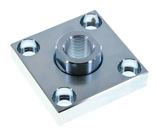 Zinc Plated Steel Flexo Coupling with Mounting Plate for 125 mm ISO 15552 Cylinder