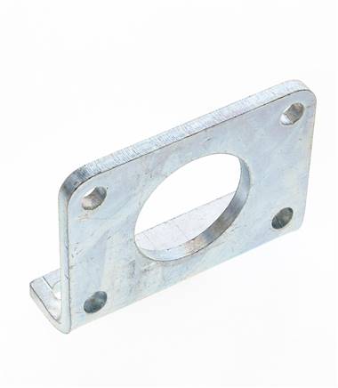 Foot Mount 63 mm Round Zinc plated steel