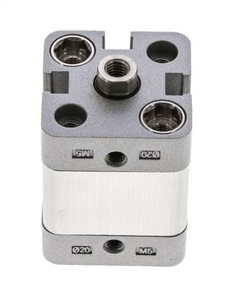 ISO 21287 Compact Double Acting Cylinder 20-10mm - Magnetic