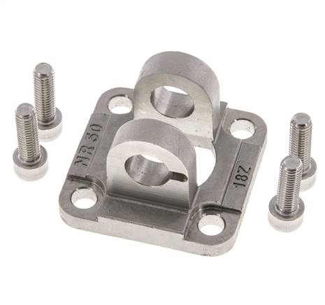 Clevis Female 50 mm ISO 15552 ISO 21287 Stainless steel 316 (1.4401)