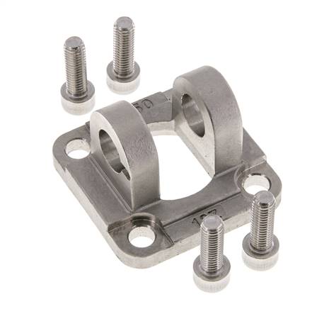 Clevis Female 50 mm ISO 15552 ISO 21287 Stainless steel 316 (1.4401)