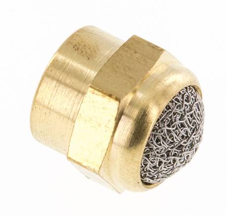 G1/8'' Female Threaded Brass Compact Pneumatic Muffler [2 Pieces]