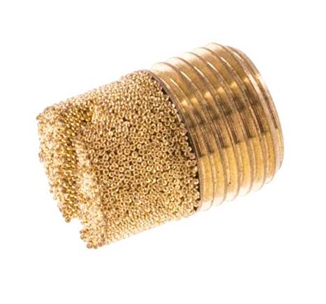 G1/8'' Sintered Bronze Compact Cylindrical Pneumatic Muffler [5 Pieces]