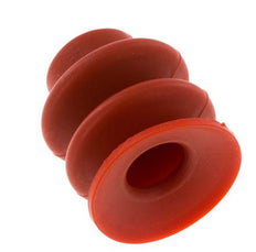 30mm Bellows Silicone Red Vacuum Suction Cup Stroke 13mm