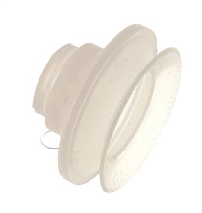 52mm Bellows Silicone Clear Vacuum Suction Cup Stroke 12mm