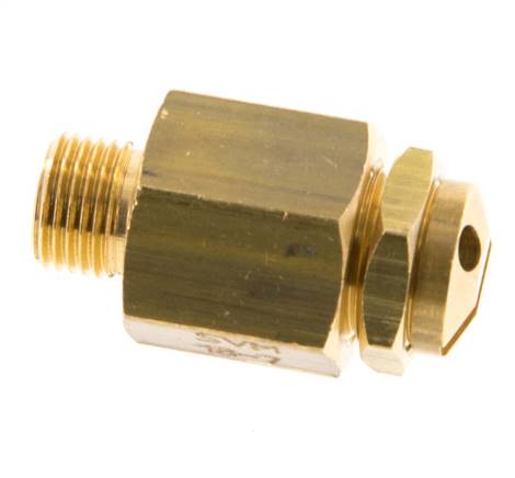 G 1/8'' Brass Adjustable Safety Valve 3-7 bar (43.51-101.53 psi)