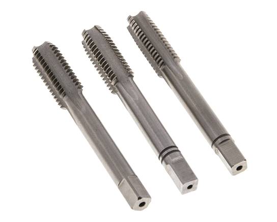 3-Piece Hand Thread Tap M 10x1.50 Standard Thread (DIN 352)