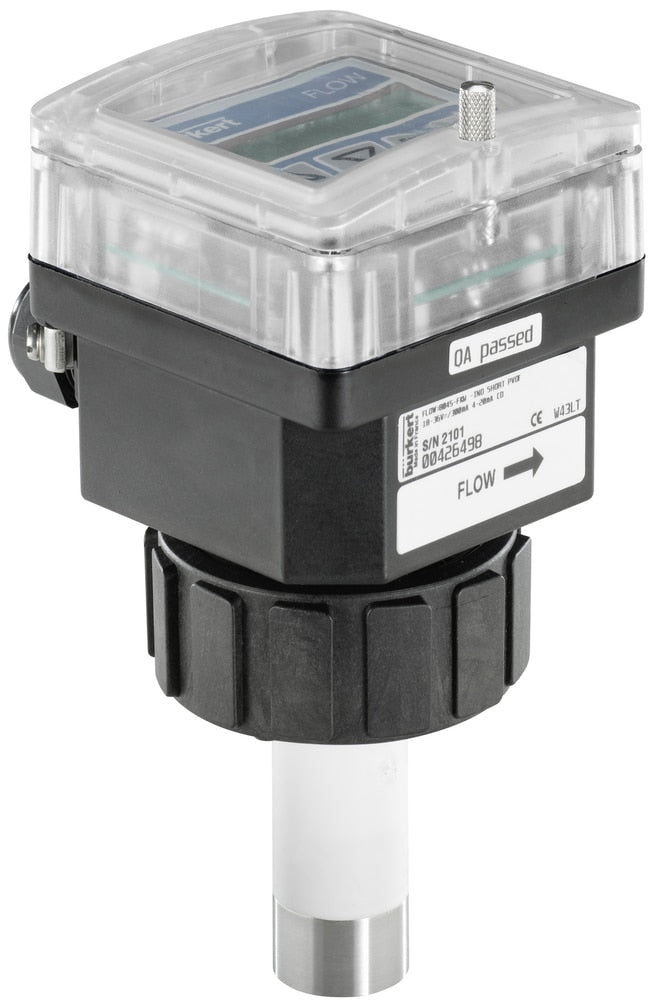 Electromagnetic insertion flow meter, PVDF sensor, short probe, with display - Bürkert 8045 - 426506
