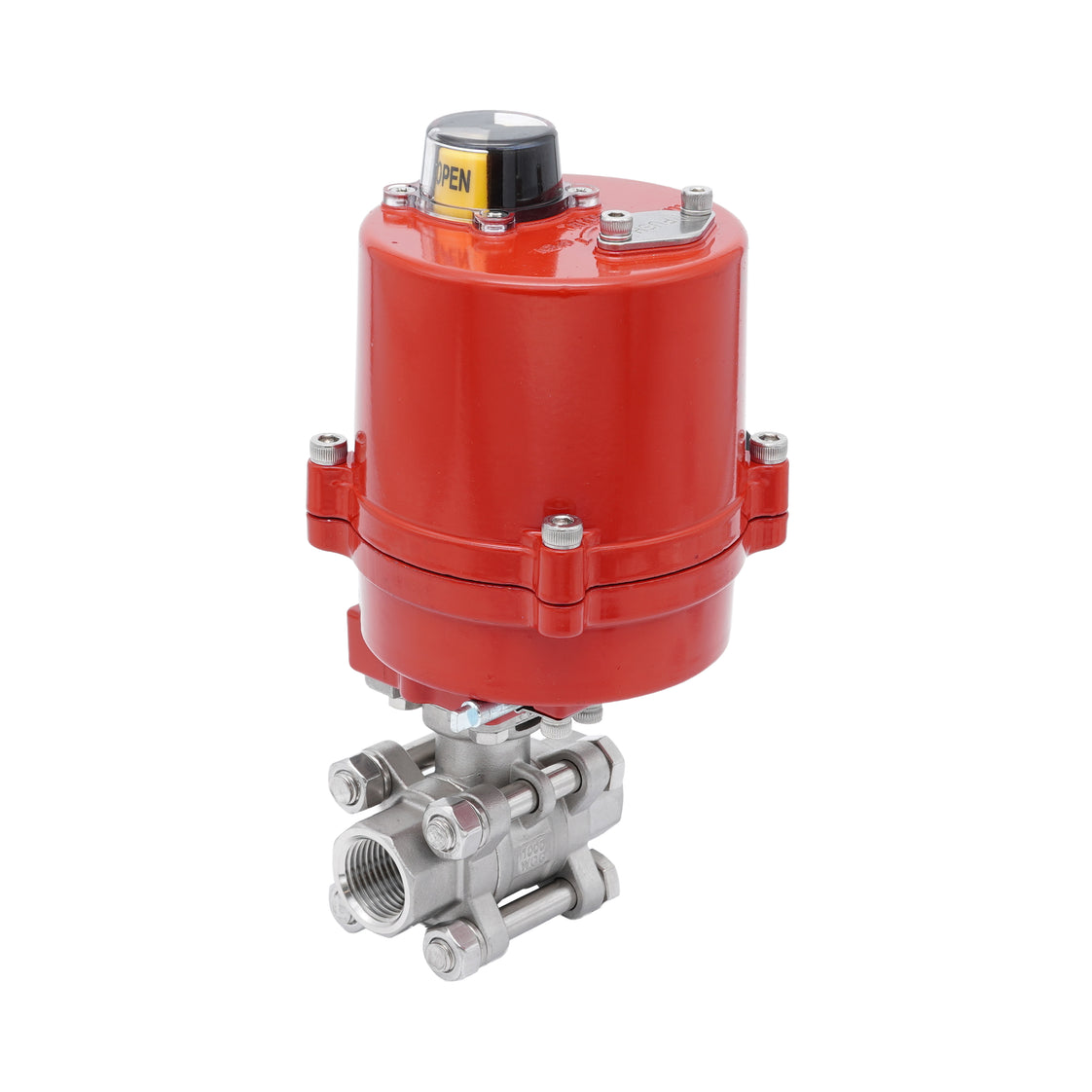 Rp 1-1/2'' 2-Way Stainless Steel Electrical Ball Valve 12V AC/DC