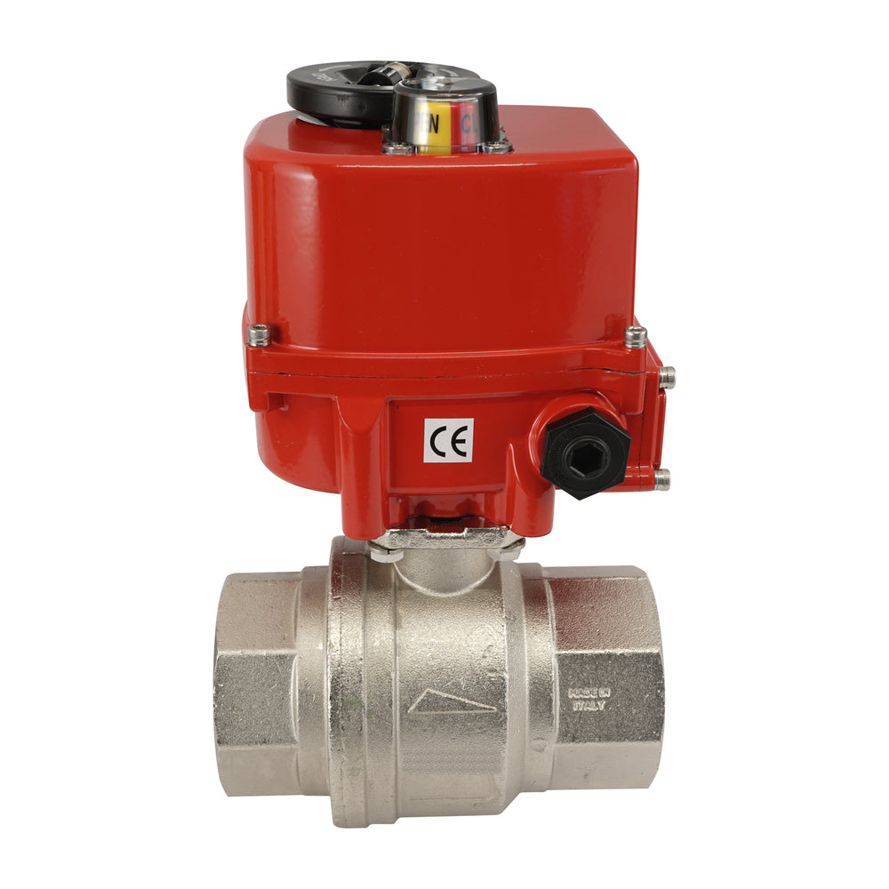 G 1 inch 2-Way brass Modulating Electric ball valve 24 V AC/DC