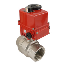 G 2 1/2 inch 2-Way brass Electric ball valve 100-240 V AC