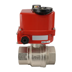 Rp 1/4 inch 2-Way brass Modulating Electric ball valve 24 V AC/DC