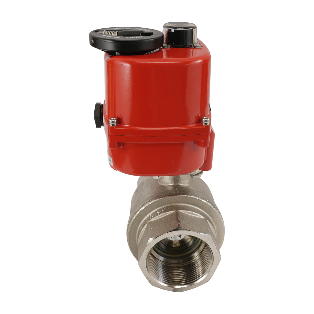 G 2 1/2 inch 2-Way brass Electric ball valve 24 V AC/DC