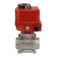 G1/4'' 2-Way Stainless Steel Modulating Electric Ball Valve 24V AC/DC