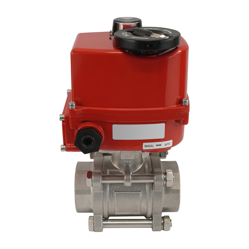 G3/4'' 2-Way Stainless Steel Modulating Electric Ball Valve 24V AC/DC