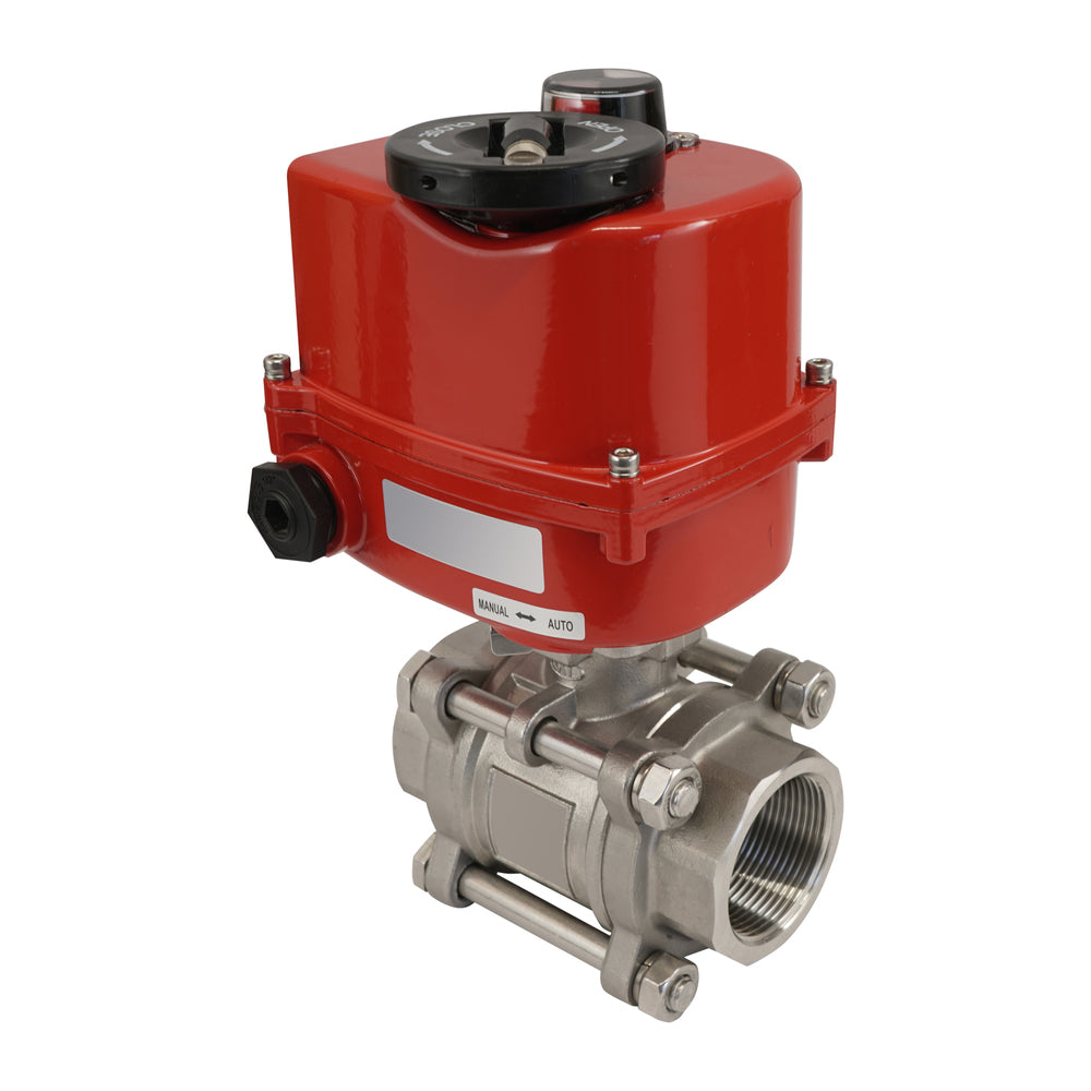 G3/8'' 2-Way Stainless Steel Modulating Electric Ball Valve 24V AC/DC