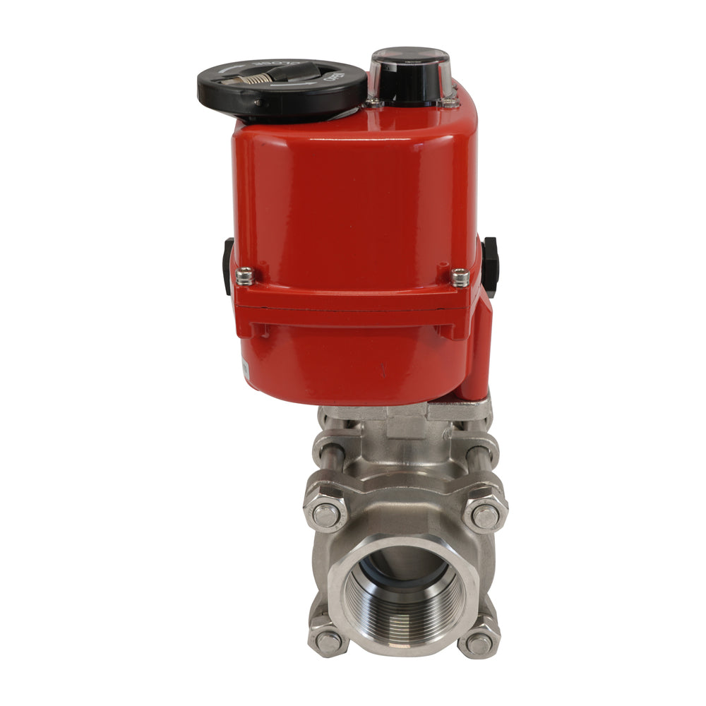 G3/8'' 2-Way Stainless Steel Modulating Electric Ball Valve 24V AC/DC