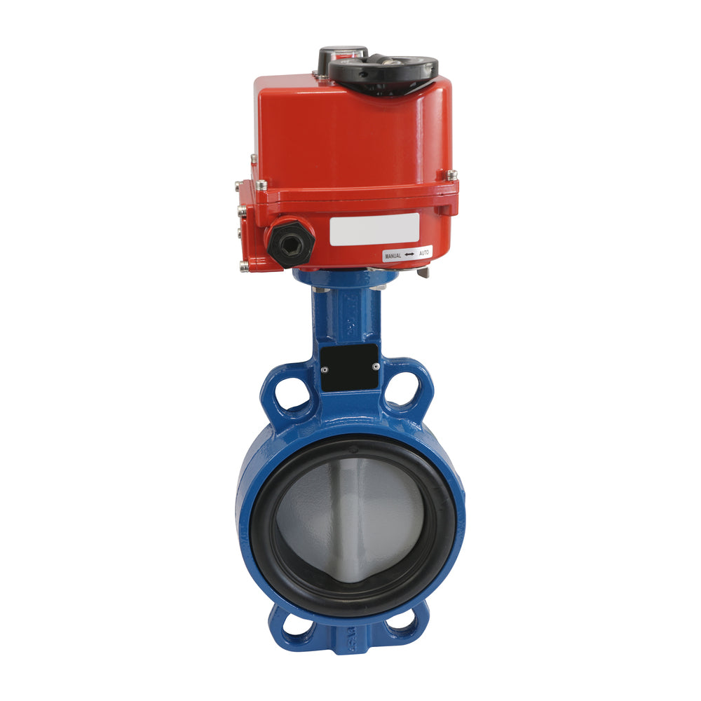 Electric Butterfly Valve DN65 120-240V AC/DC Wafer Stainless Steel FKM AG5
