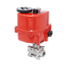 Rp 2'' 2-Way Stainless Steel Modulating Electric Ball Valve 24V AC/DC