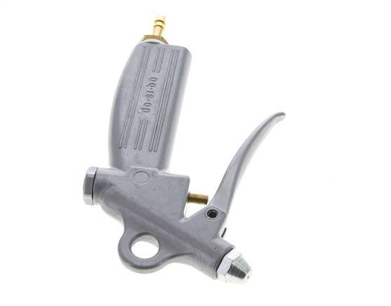 6mm Adjustable Flow Aluminum Air Blow Gun Short Nozzle