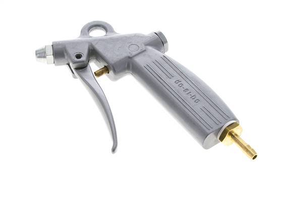 6mm Adjustable Flow Aluminum Air Blow Gun Short Nozzle