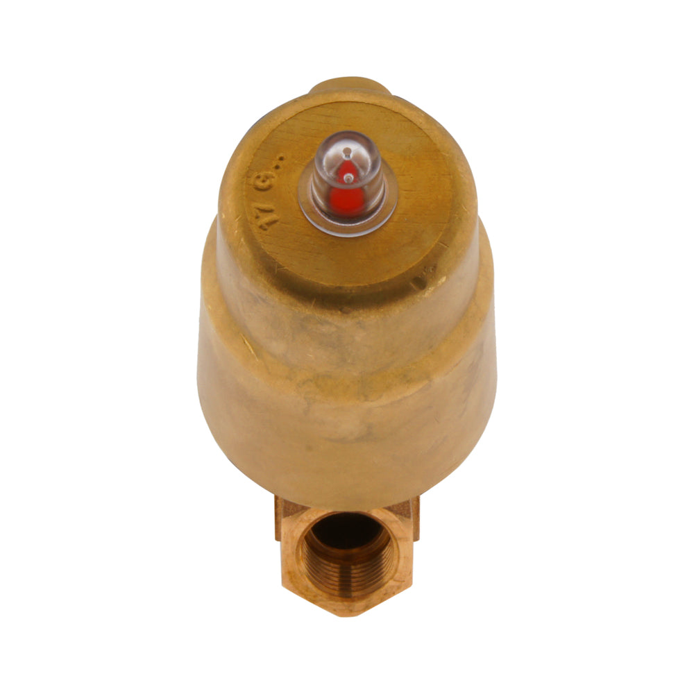G2-1/2'' PTFE/NBR 10bar NC Angle Seat Valve (Closes Ag. Flow) Brass AL2