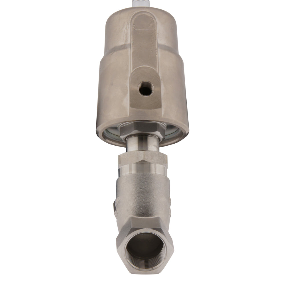 G1-1/2'' PTFE 20bar NO Angle Seat Valve Stainless-Steel/Brass AL2