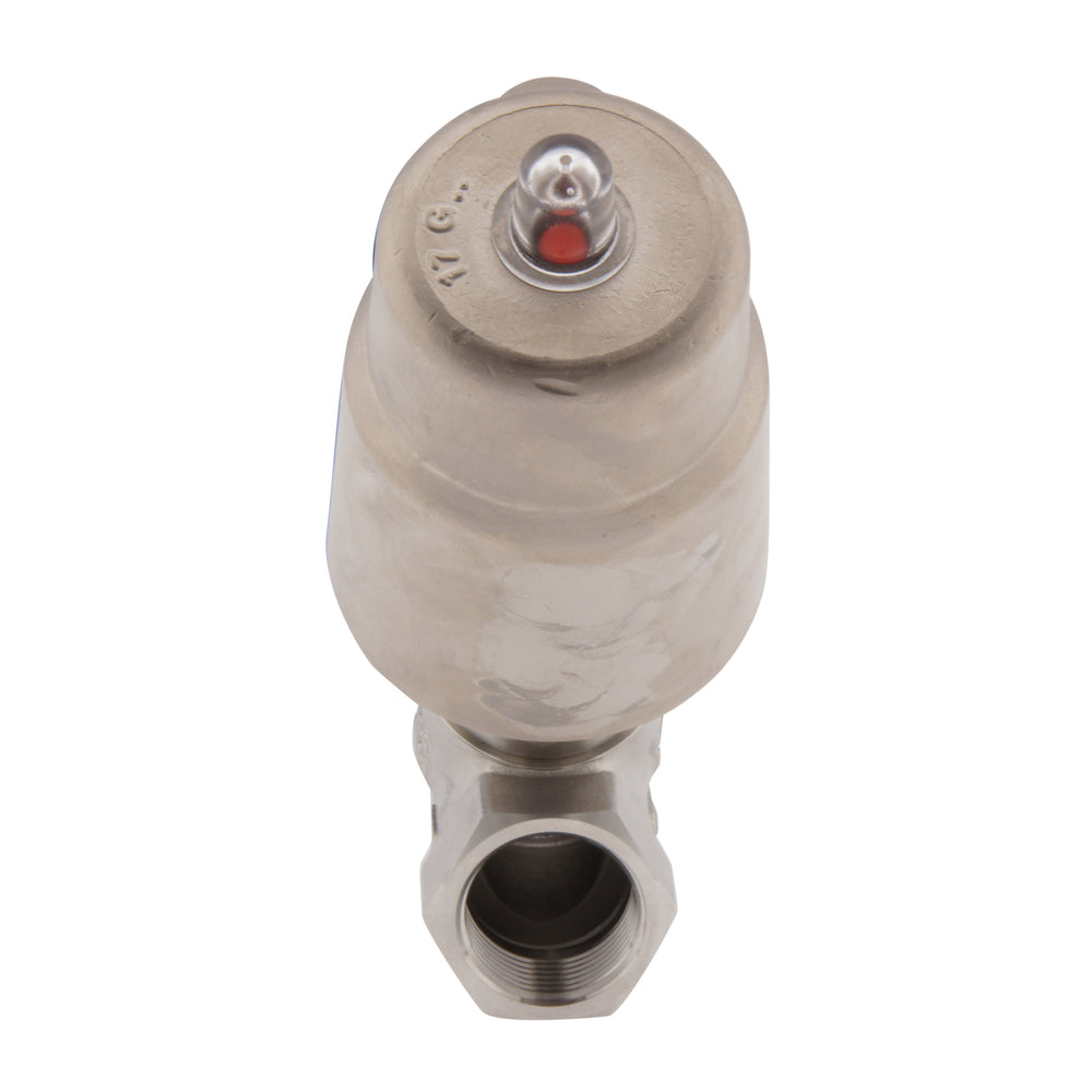 G2'' PTFE 20bar NC Angle Seat Valve Stainless-Steel/Brass AL2