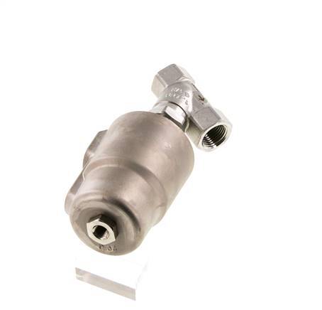 G1/2'' PTFE 25bar NO Angle Seat Valve Stainless-Steel/Brass AL2