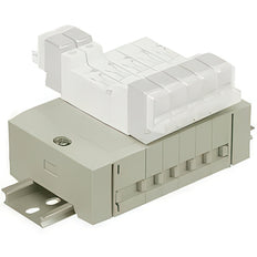 SMC Valve Manifold 6mm Push-In DIN Rail Individual Wiring - SS5Y3-45-04D-C6