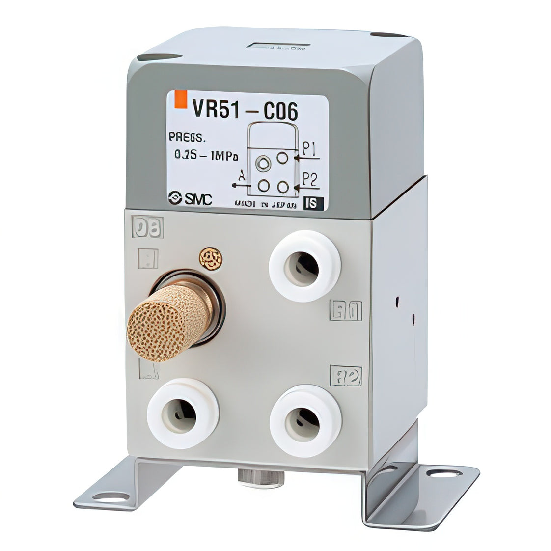 SMC Two Hand Control Valve 6mm Push-In - VR51-C06B