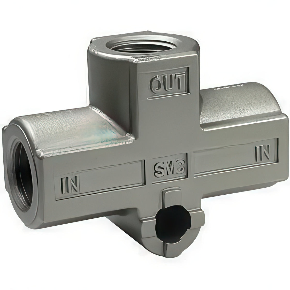 SMC Transmitter-Type Shuttle Valve 8mm Push-In - VR1210F-08