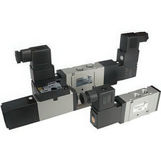 SMC 5/3-Way In-Line Pneumatic Solenoid Valve G1/4'' - VFS2330-5YOB-02F-Q
