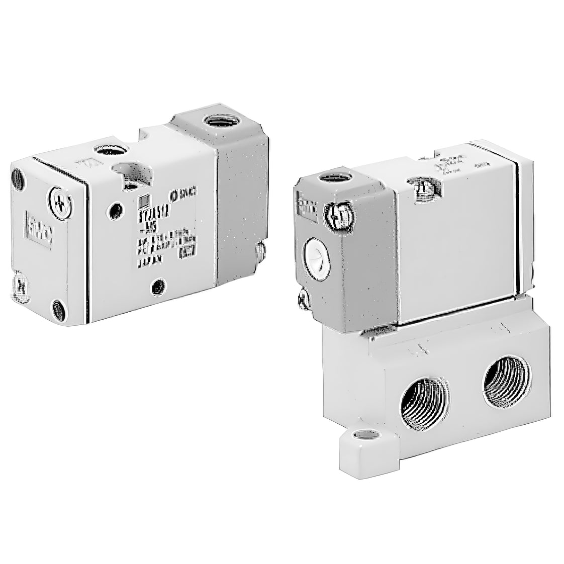 SMC 3/2-Way In-Line Air Operated Valve M5x0.8 - SYJA512-M5