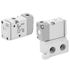 SMC 3/2-Way In-Line Air Operated Valve M5x0.8 - SYJA512-M5
