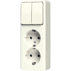 Jung Combination AP600 Series 2-Way Socket With Protection - 625A