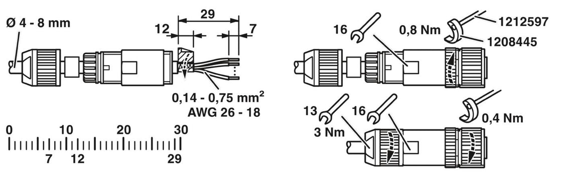 Phoenix Contact Round (Industrial) Connector - 1424660