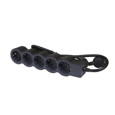 Legrand Standard Socket 5x2P+A 3m Cord - Black - 694564 [10 Pieces]