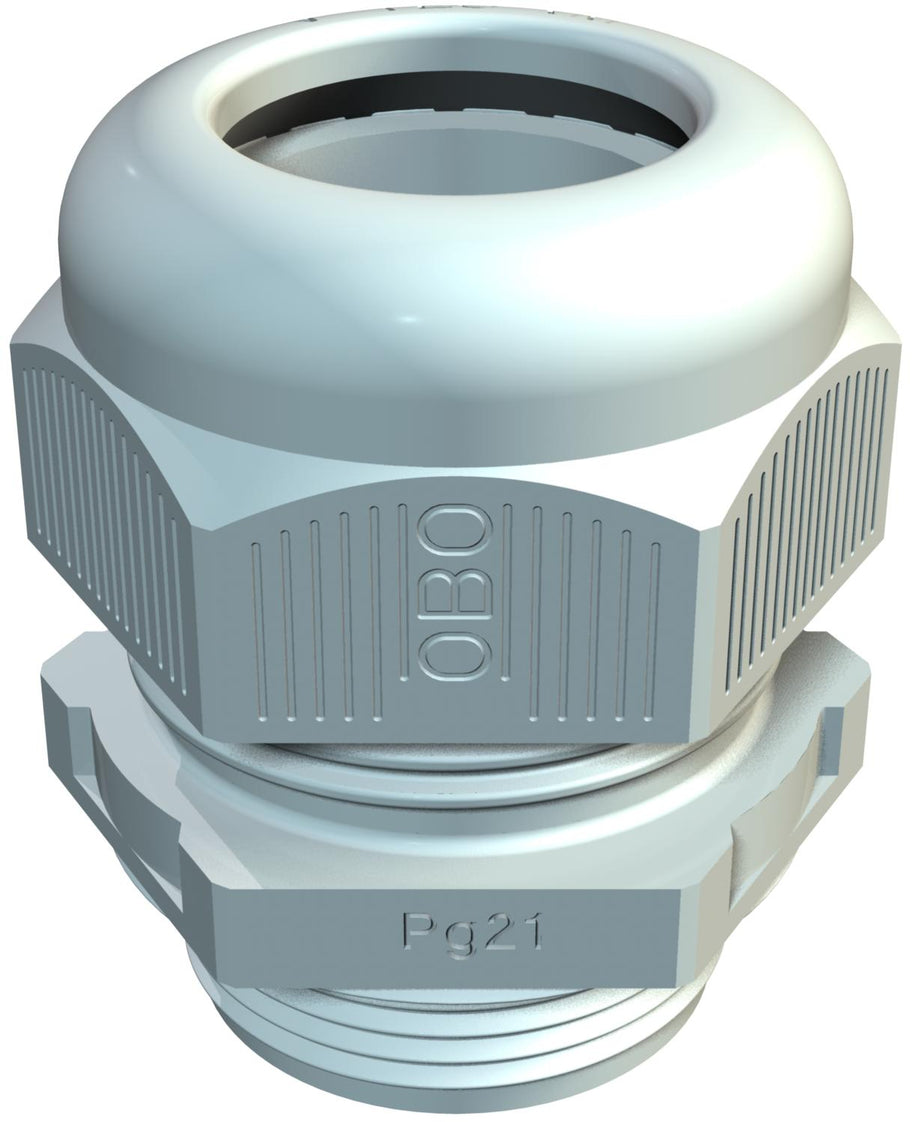 PG16 IP68 Cable Gland With Strain Relief RAL 7001 - 2022656 [5 Pieces]