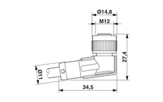 Phoenix Contact Sensor/Actor Cable With Connector - 1681389