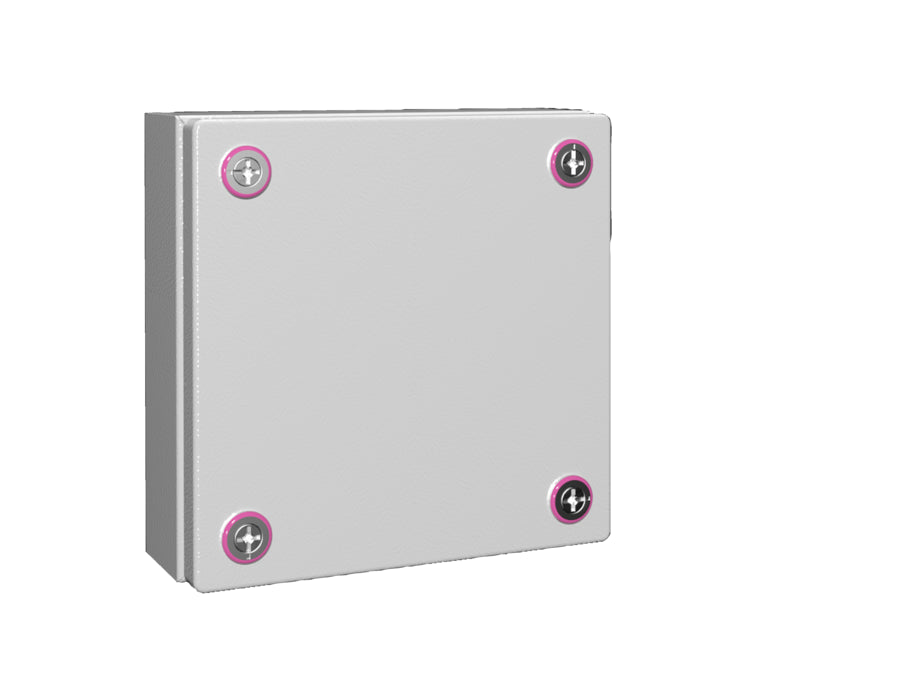 Rittal KX Steel Terminal Box 200x200x80mm RAL7035 - 1516000