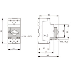 Eaton PKZM0 Motor Protection Circuit Breaker 0.1-0.16A - 072730