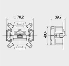 OCS Data Socket Twisted Pair - 136104030