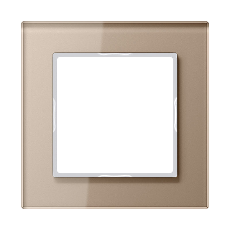 Jung Glass Cover Frame Single Champagne - AC581GLCH
