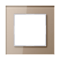 Jung Glass Cover Frame Single Champagne - AC581GLCH